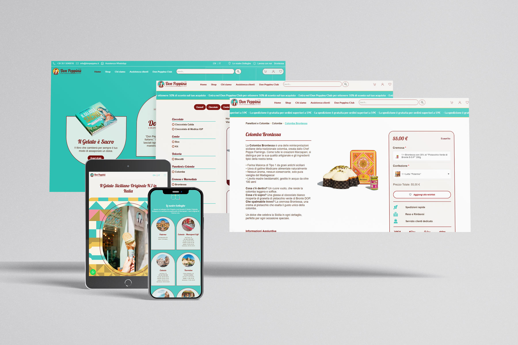 Donpeppinu - Sito web