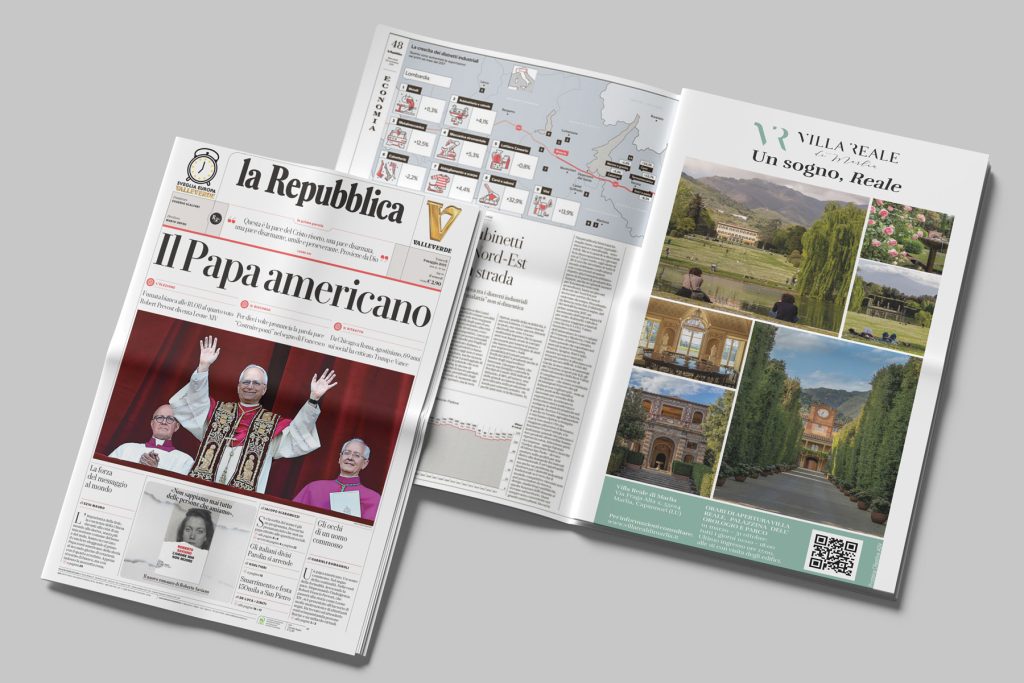 Inserti pubblicitari Villa Reale di Marlia