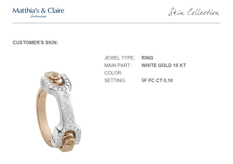 Matthia's & Claire - Configuratore Scheda PDF