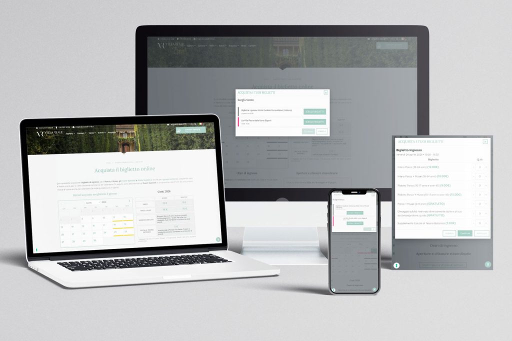 Sistema ticketing Villa Reale di Marlia